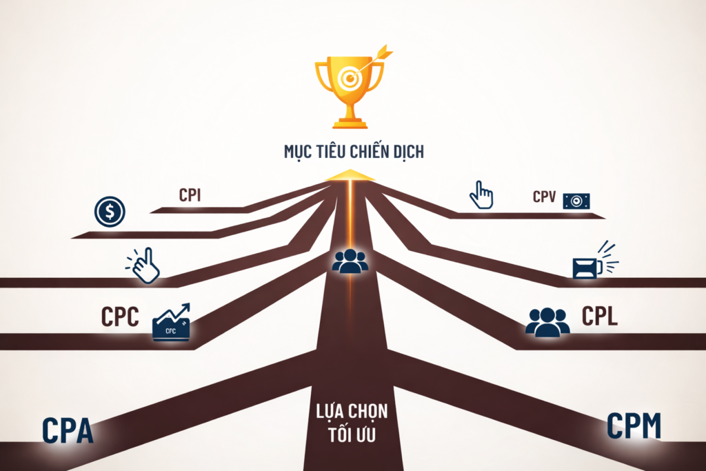 Các mô hình tính phí quảng cáo phổ biến trong digital marketing: CPM, CPC, CPL, CPA, CPI và CPV