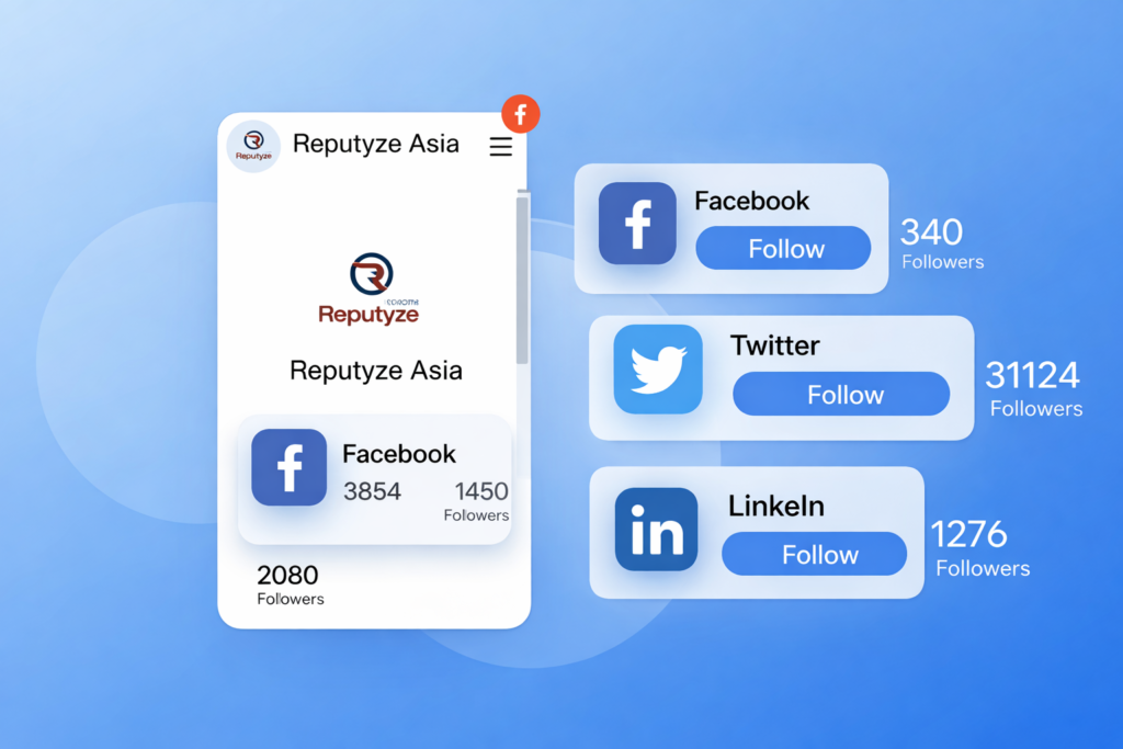 An illustration showing SEO (Pull Marketing) attracting users like a magnet and Social Media (Push Marketing) distributing content via a speaker, demonstrating their synergistic effect.