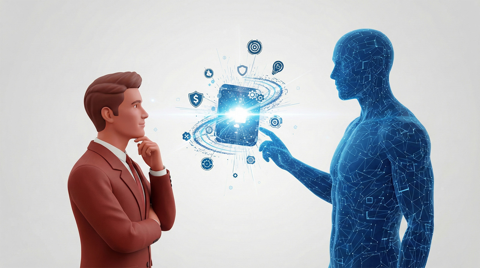 Visual illustrating the persuasion stage of the virtual sales process, showcasing value communication