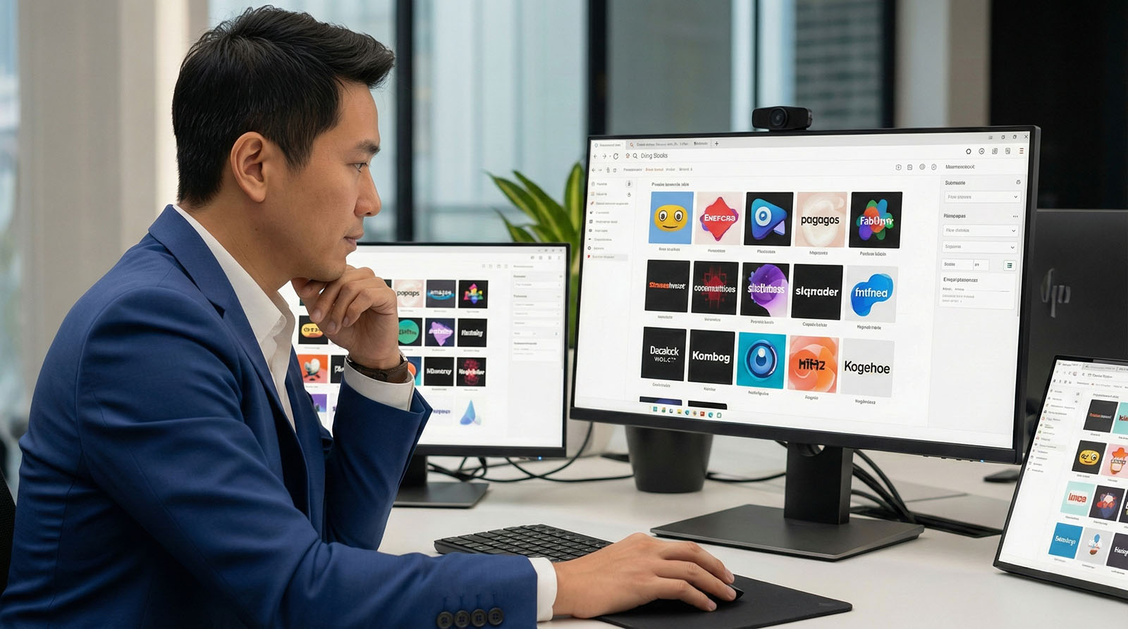 Biểu tượng dữ liệu hỗn loạn chuyển thành biểu đồ trực quan hóa