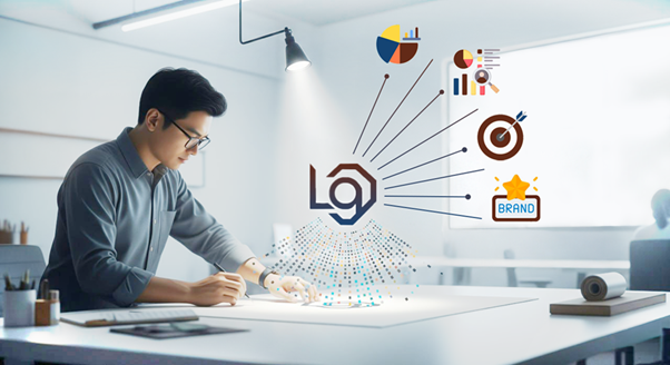 Sketching logo design ideas