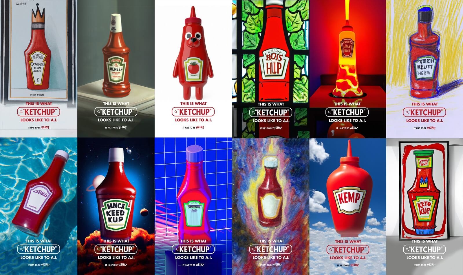 Heinz’s Ketchup AI campaign in 2022
