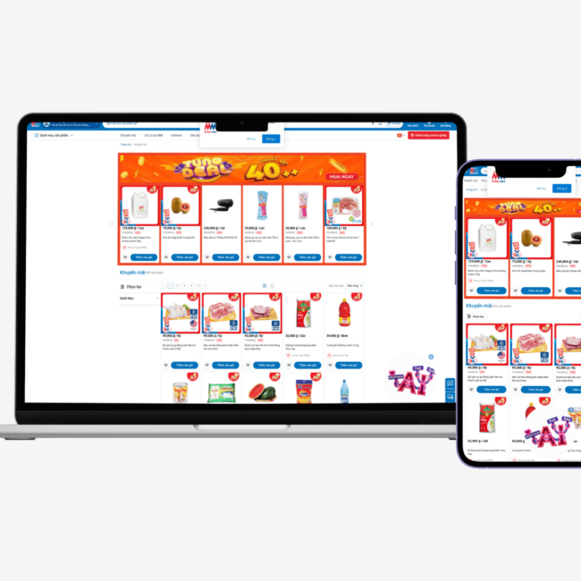 Mockup MM Mega Market Website