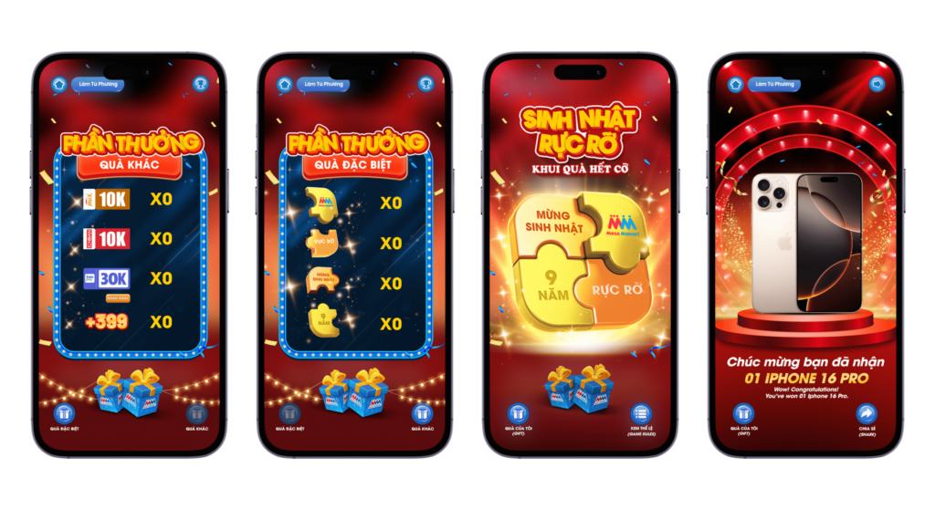 Player reward screen