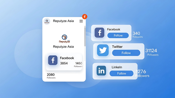 An illustration showing SEO (Pull Marketing) attracting users like a magnet and Social Media (Push Marketing) distributing content via a speaker, demonstrating their synergistic effect.