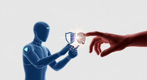 Illustration of a virtual brand ambassador avatar representing a digital persona used in modern marketing strategies