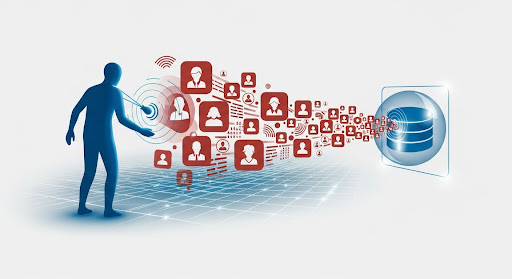 Graphic depicting lead generation as a primary task of a virtual sales representative